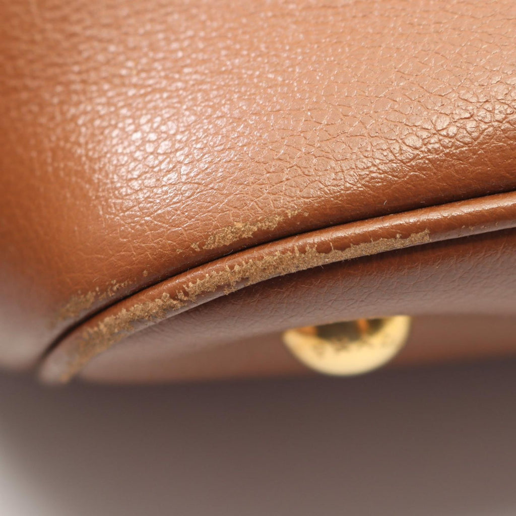 Prada Handbag 2-Way Brown Leather Tote — view 6