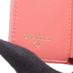 Chanel Trifold Wallet Classic Small Flap Quilted Pink Caviar Leather — view 5