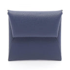 Hermes Coin Case Bastia Verso Blue Saphir Vert Angre Leather