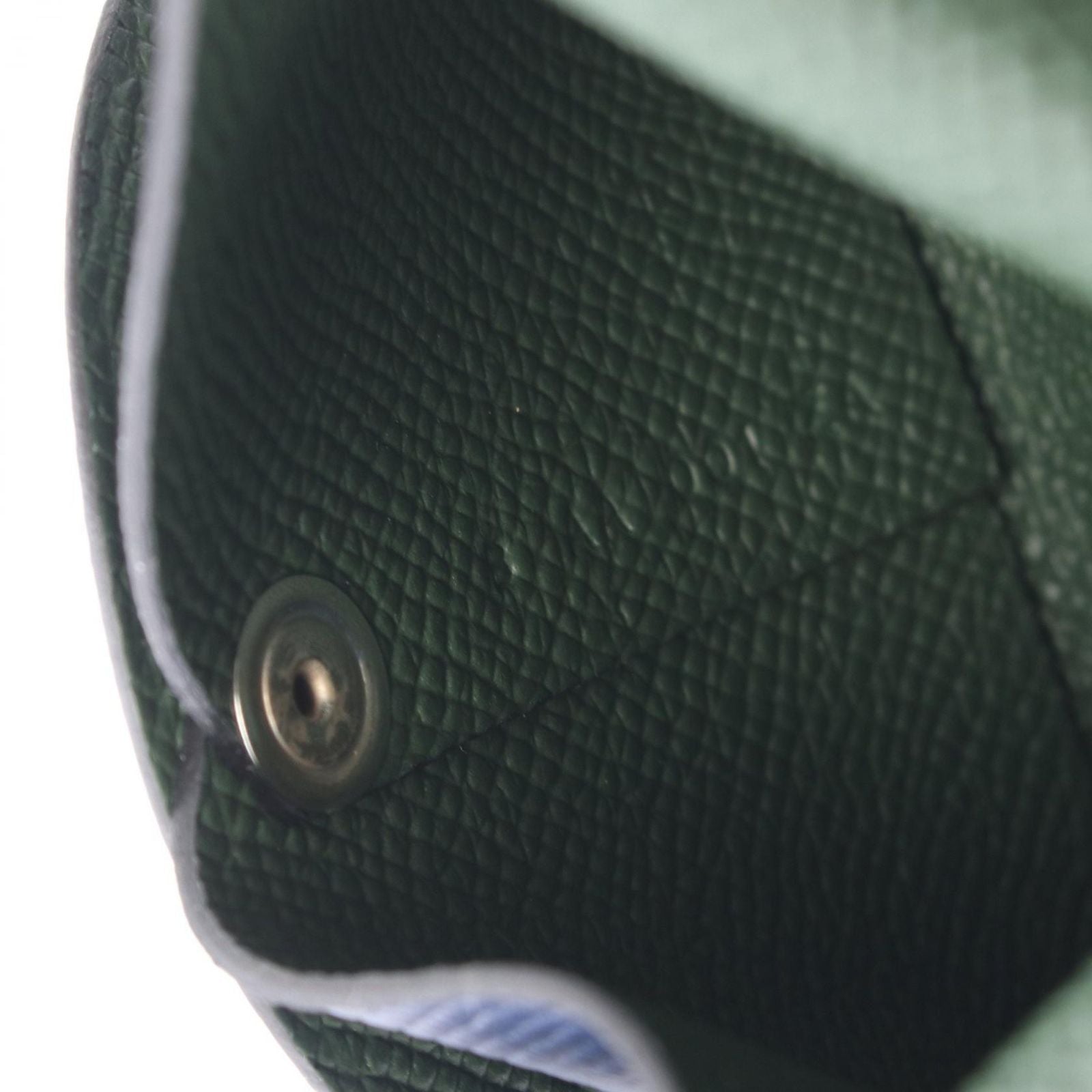 Hermes Coin Case Bastia Verso Blue Saphir Vert Angre Leather — view 6