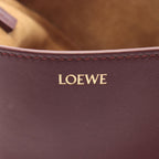 Loewe Handbag Puzzle Fold Tote Mini 2-Way Bordeaux Leather — view 4
