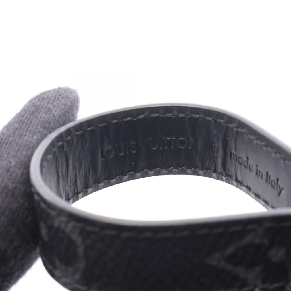 Louis Vuitton Key Holder Porte Cles Monogram Eclipse Key Ring Leather Dragonne — view 3