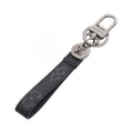 Louis Vuitton Key Holder Porte Cles Monogram Eclipse Key Ring Leather Dragonne
