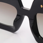 Prada Sunglasses Gradient Lens Flower Black Eyewear — view 6