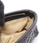 Bottega Veneta Pencil Case Intrecciato Black Lambskin — view 7