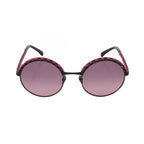 Chanel Sunglasses CC Logo Gradient Lens Round Leather Eyewear