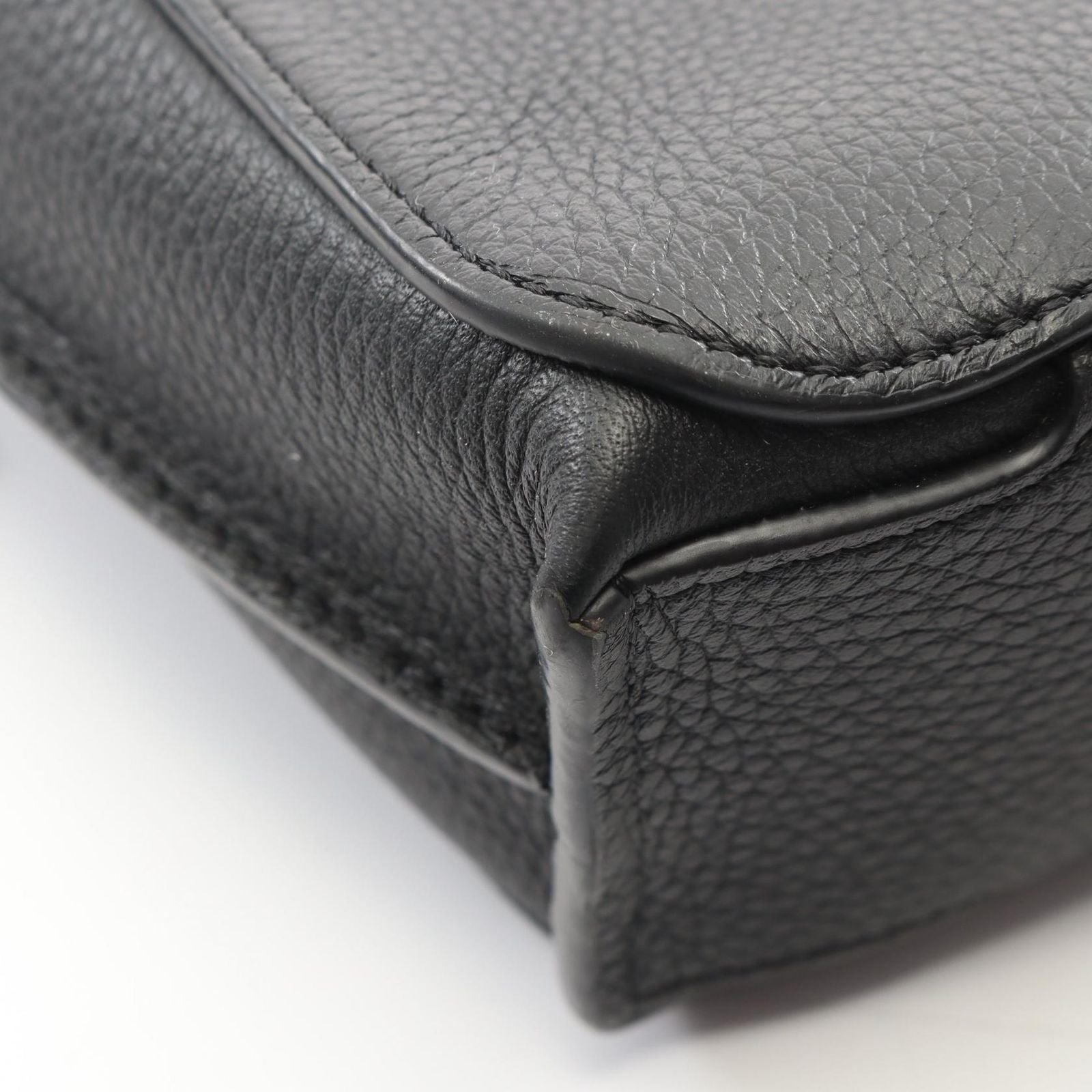 Loewe Briefcase Goya Slim 2-Way Black Leather — view 6