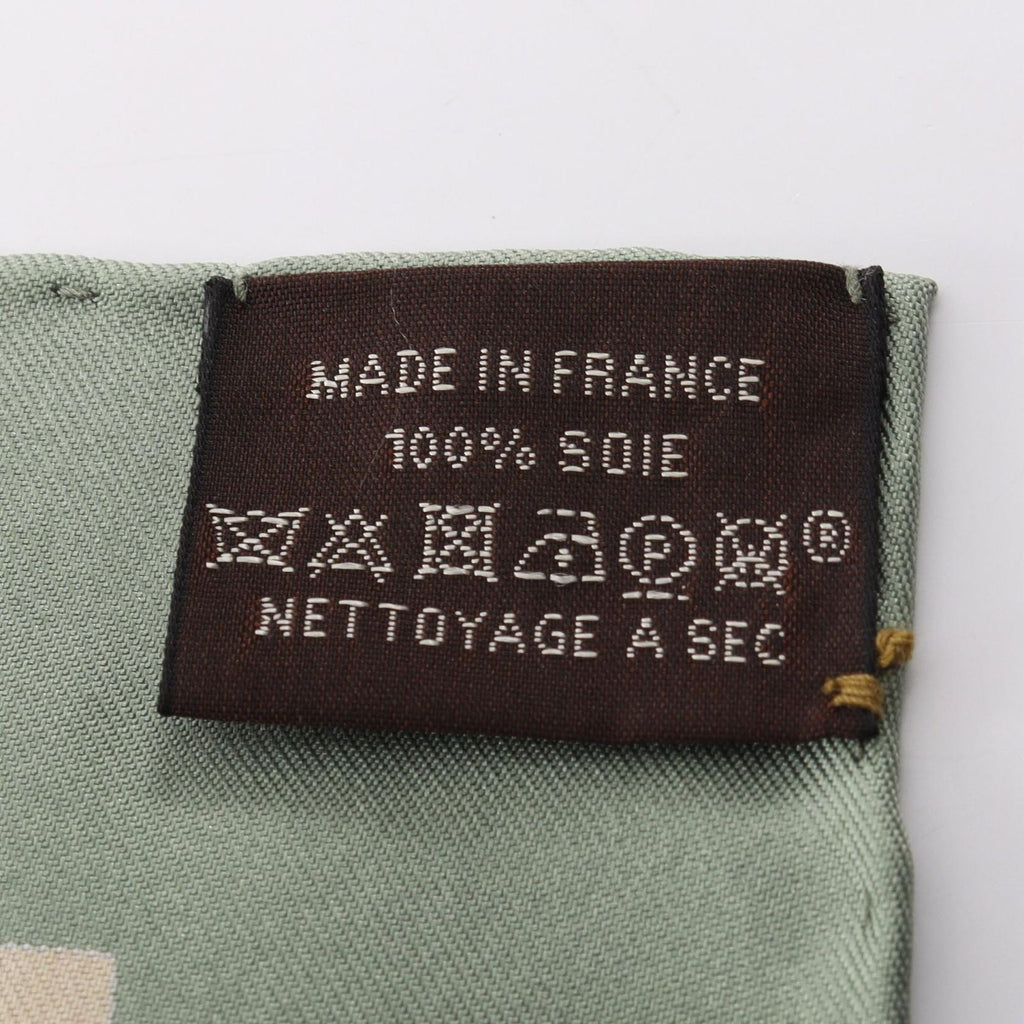 Hermes Scarf Carre 90 Beaute Composee Beige Silk — view 3