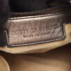 Bottega Veneta Shoulder Bag Intrecciato Champagne Gold Leather — view 4