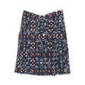 Chanel Skirt CC Logo Tweed Wool