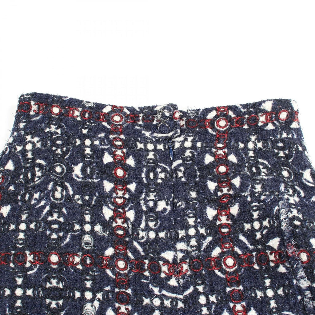 Chanel Skirt CC Logo Tweed Wool — view 6