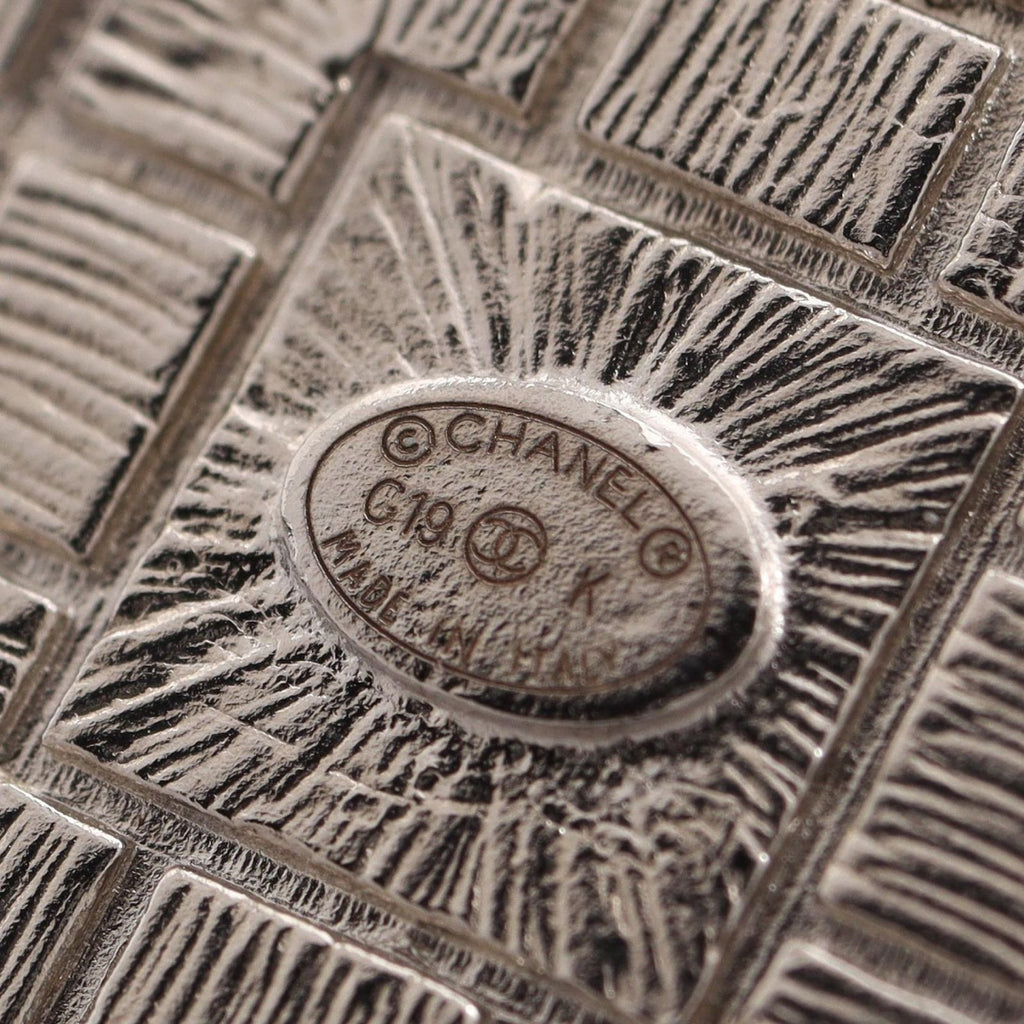 Chanel Brooch CC Logo Square Brooches — view 3