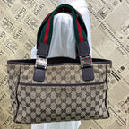 Gucci GG Canvas Tote Sherry Line Brown — view 2
