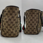 Gucci GG Canvas Tote Sherry Line Brown — view 5