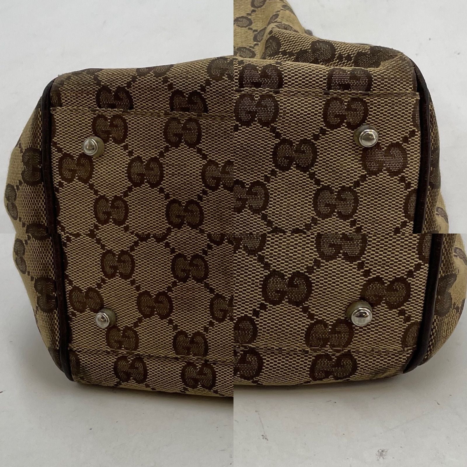 Gucci GG Canvas Tote Sherry Line Brown — view 4
