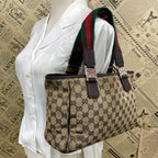 Gucci GG Canvas Tote Sherry Line Brown — view 3