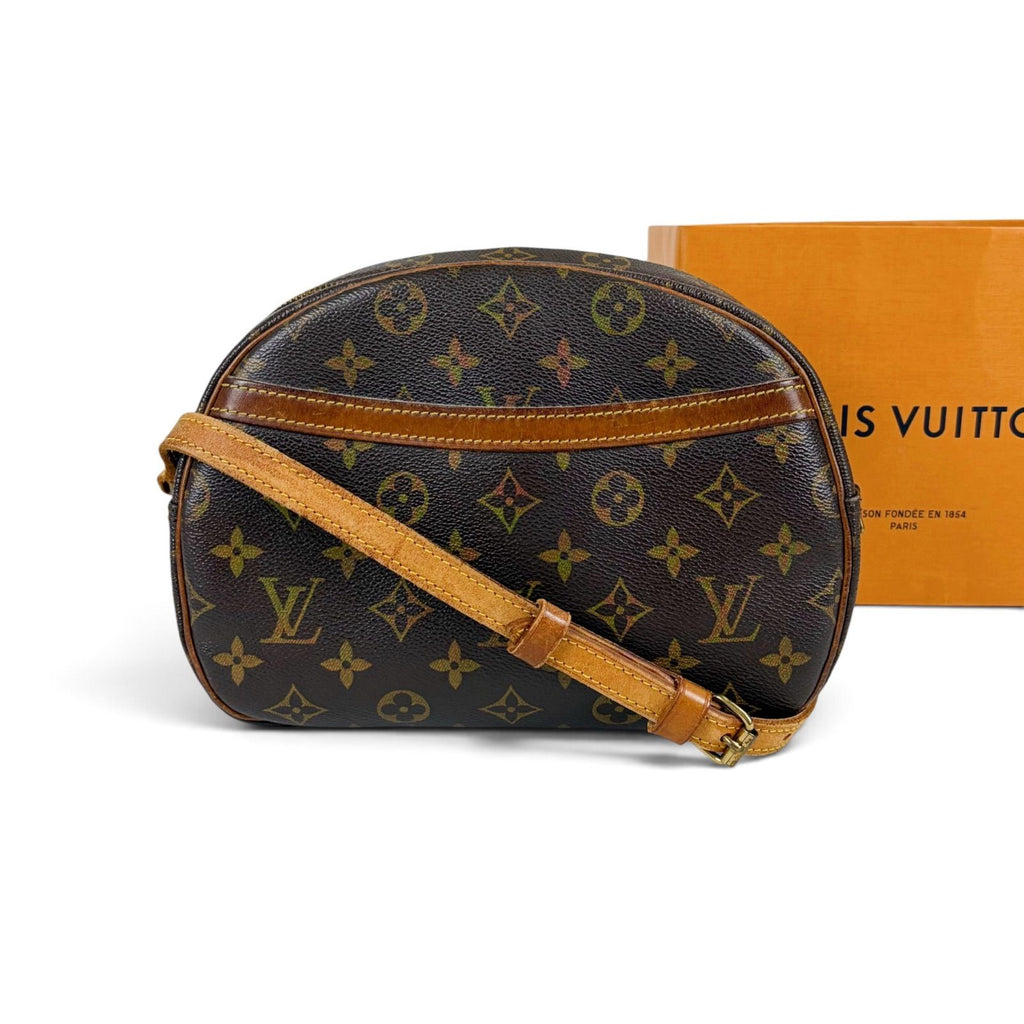 Louis Vuitton Shoulder Bag Blois Monogram Lambskin Brown Pochette