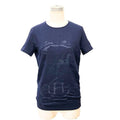 Hermes Short Sleeve T-Shirt Caleche Carre Navy 38 Gaultier Era Vintage Carriage