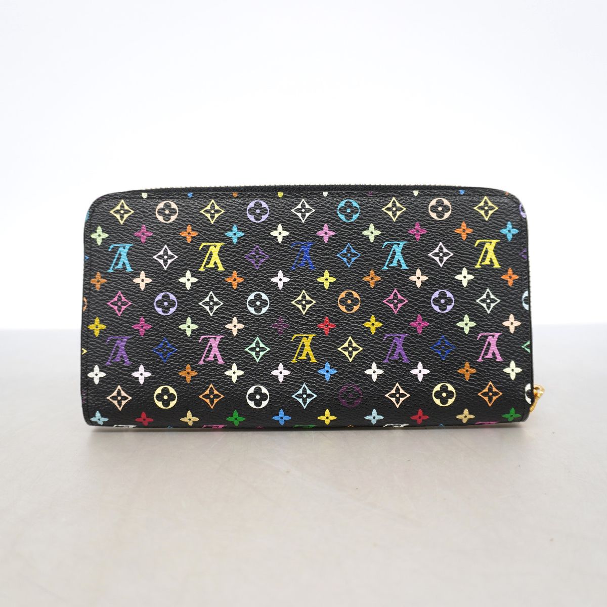 Louis Vuitton Wallet Monogram Multicolor Zippy Noir Grenade — view 6