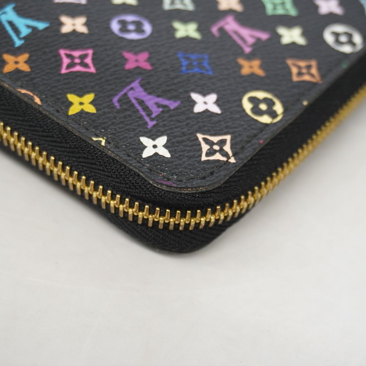 Louis Vuitton Wallet Monogram Multicolor Zippy Noir Grenade — view 5