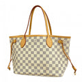 Louis Vuitton Tote Bag Damier Azur Neverfull PM White