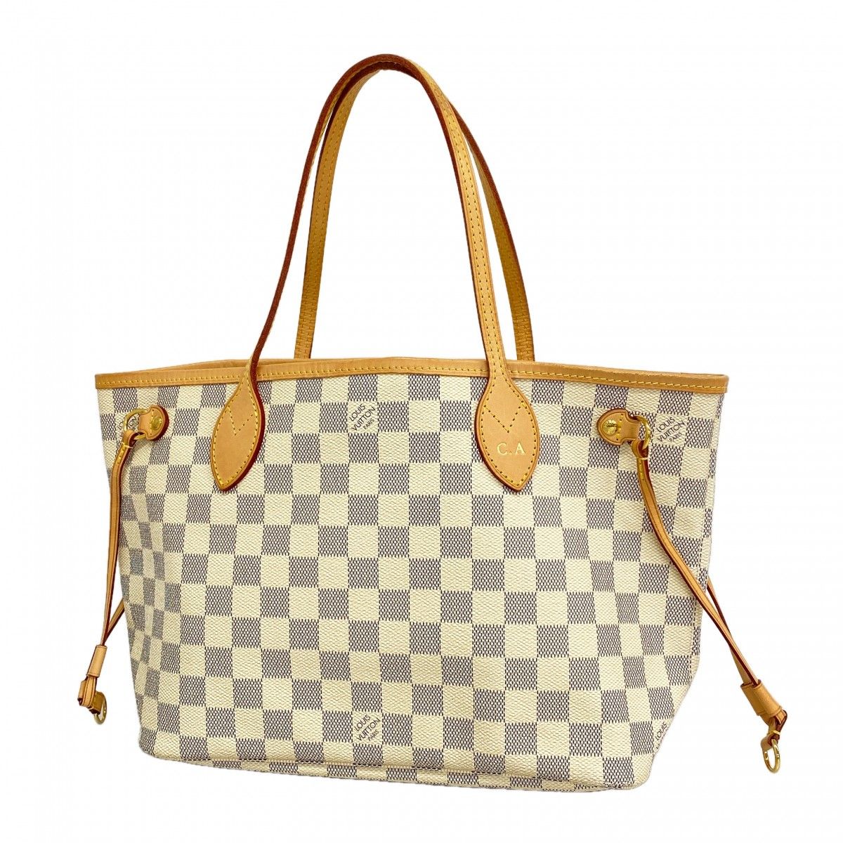 Louis Vuitton Tote Bag Damier Azur Neverfull PM White