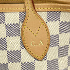 Louis Vuitton Tote Bag Damier Azur Neverfull PM White — view 6