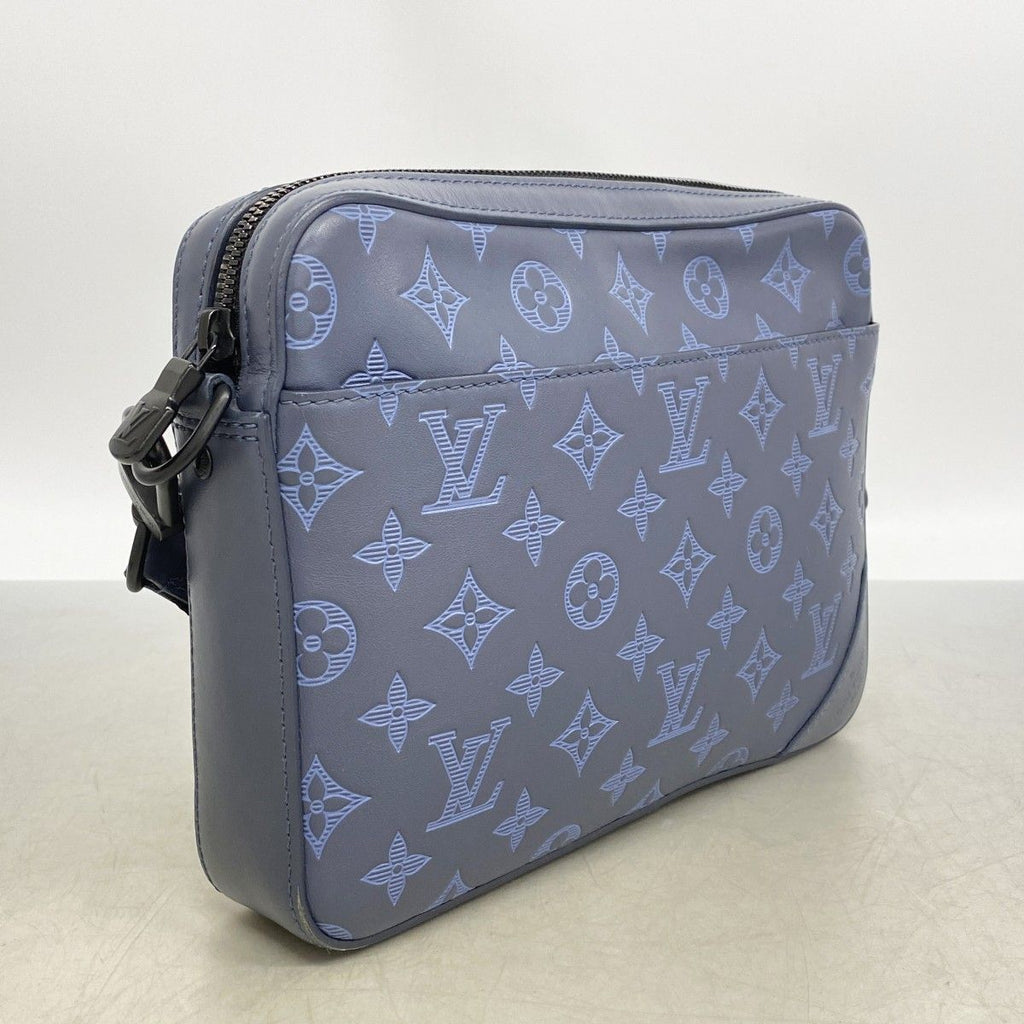 Louis Vuitton Shoulder Bag Monogram Shadow Duo Messenger Navy — view 2