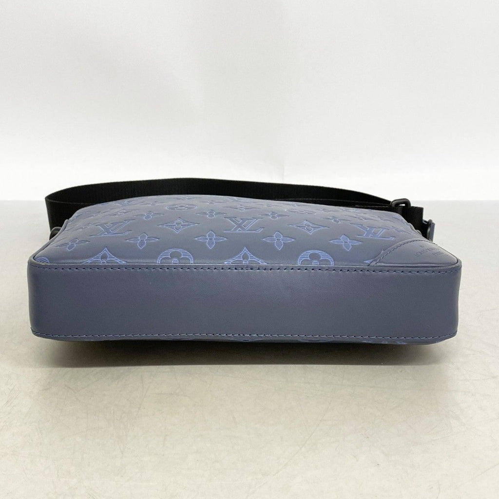 Louis Vuitton Shoulder Bag Monogram Shadow Duo Messenger Navy — view 3