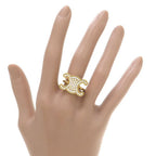 Celine Triomphe Rhinestone Ring — view 8