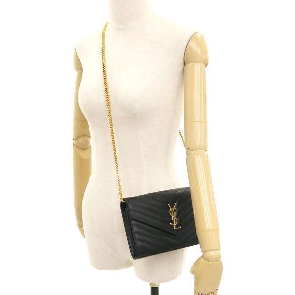 Saint Laurent Paris Cassandra Classic Chain Wallet Shoulder — view 9