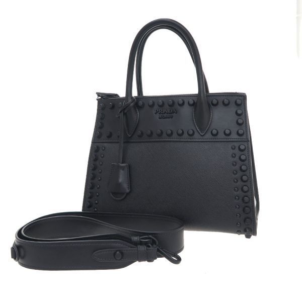 Prada Studs 2-Way Shoulder