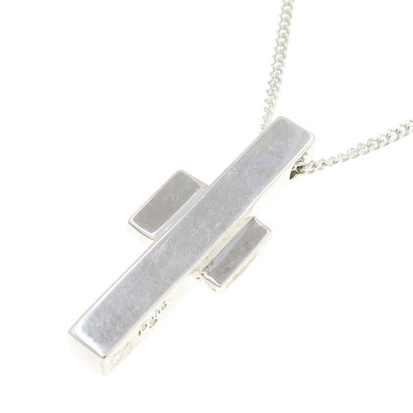 Gucci Cross Necklace Silver — view 4