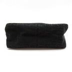 Fendi Zucchino Handbag Canvas Leather Black — view 6
