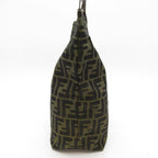 Fendi Zucca Tote Canvas Leather Handbag Brown — view 3