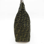 Fendi Zucca Tote Canvas Leather Handbag Brown — view 5