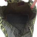 Fendi Zucca Tote Canvas Leather Handbag Brown — view 7