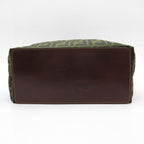 Fendi Zucca Tote Canvas Leather Handbag Brown — view 6