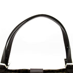 Fendi Zukka Shoulder Bag Canvas Leather Brown Black — view 2
