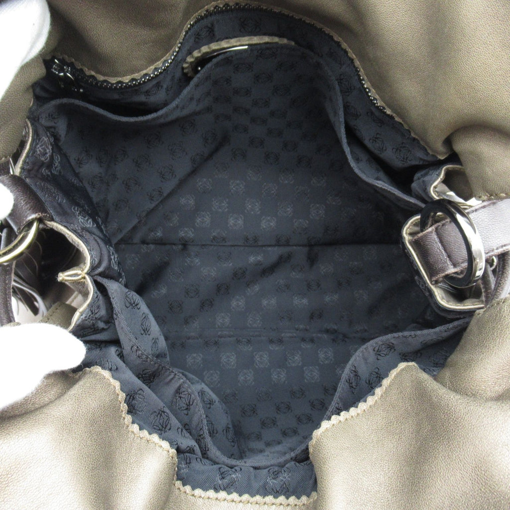 Loewe Flamenco Shoulder Bag Leather Brown — view 7