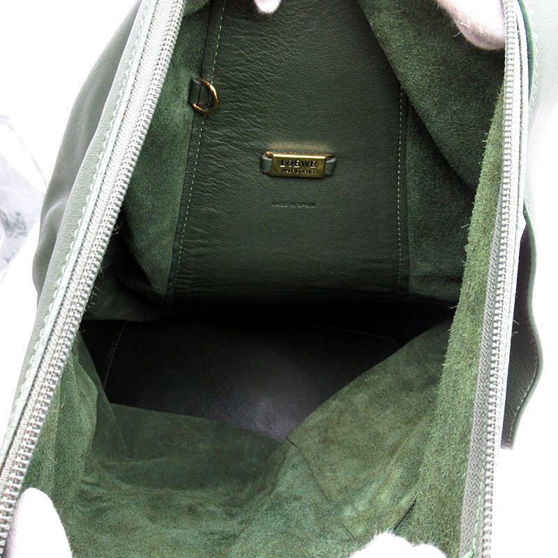 Loewe Anton Sling Backpack Leather Green — view 7