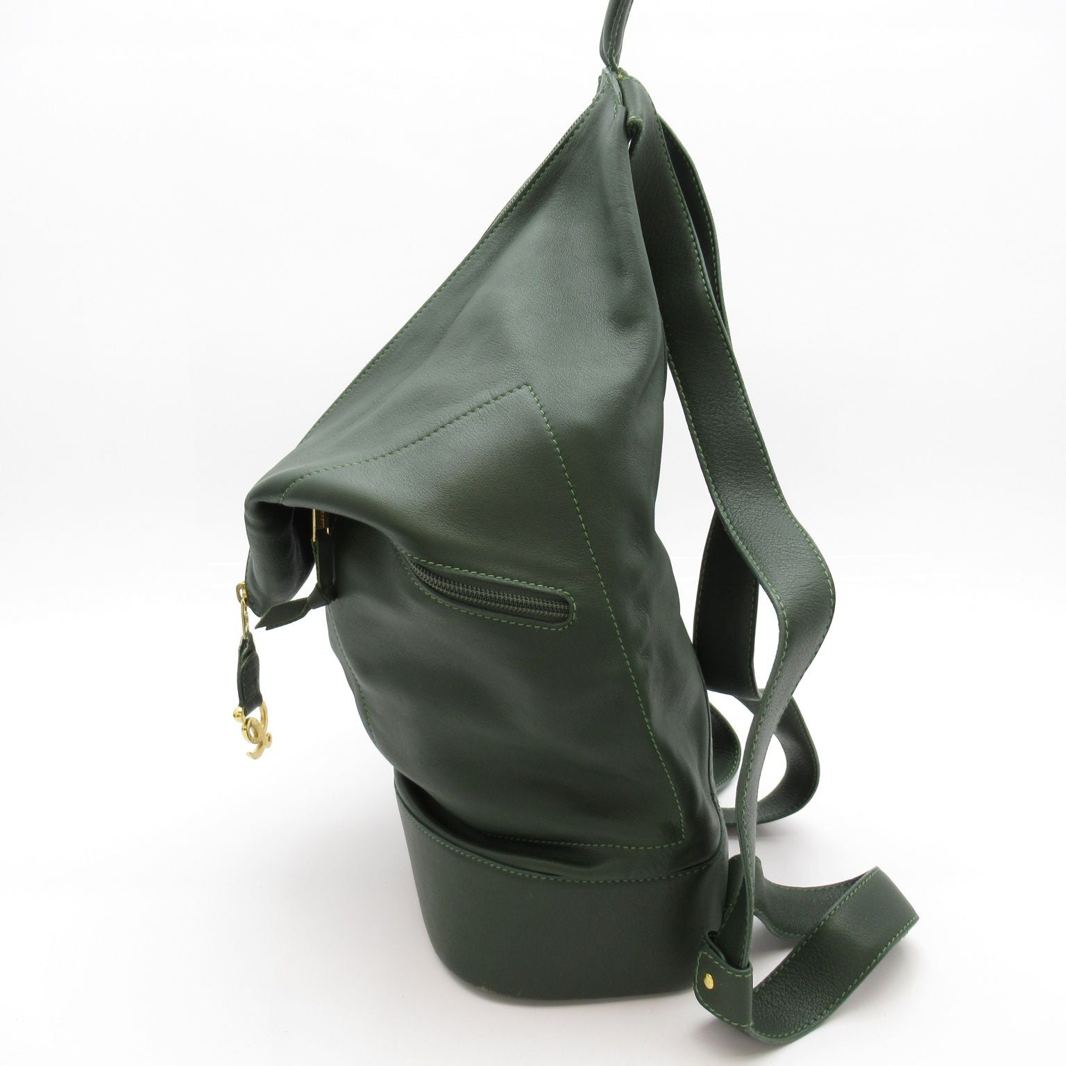 Loewe Anton Sling Backpack Leather Green — view 3