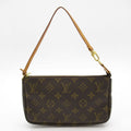 Louis Vuitton Pochette Soir Monogram Handbag Brown