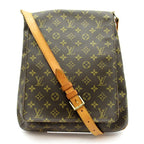 Louis Vuitton Musette Monogram Shoulder Bag Brown