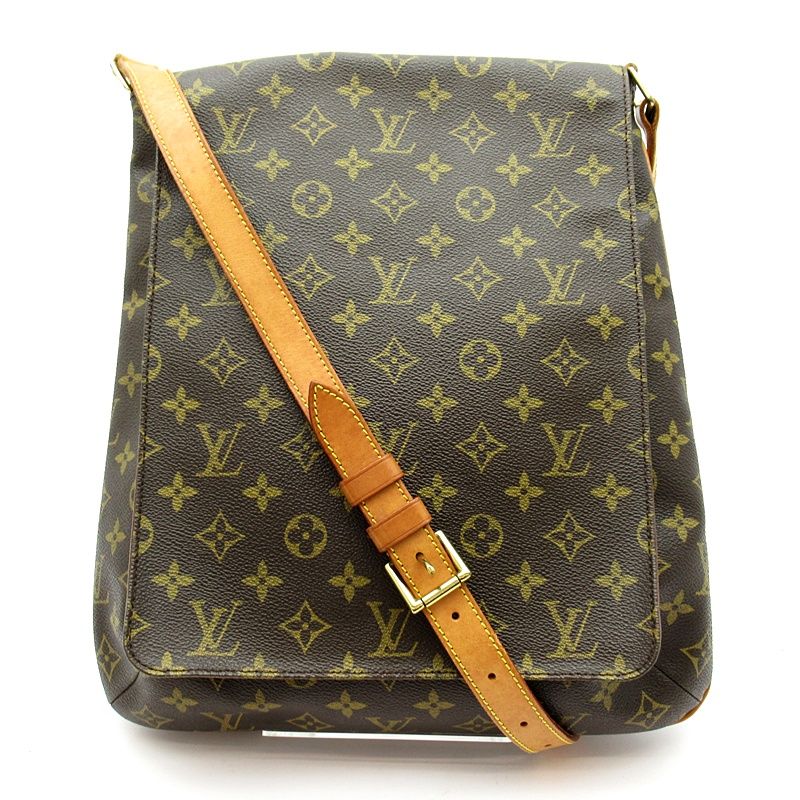Louis Vuitton Musette Monogram Shoulder Bag Brown