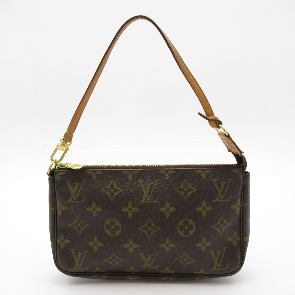 Louis Vuitton Pochette Soir Monogram Handbag Brown