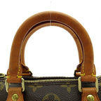 Louis Vuitton Mini Speedy Monogram Handbag Brown — view 2