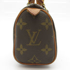 Louis Vuitton Mini Speedy Monogram Handbag Brown — view 3