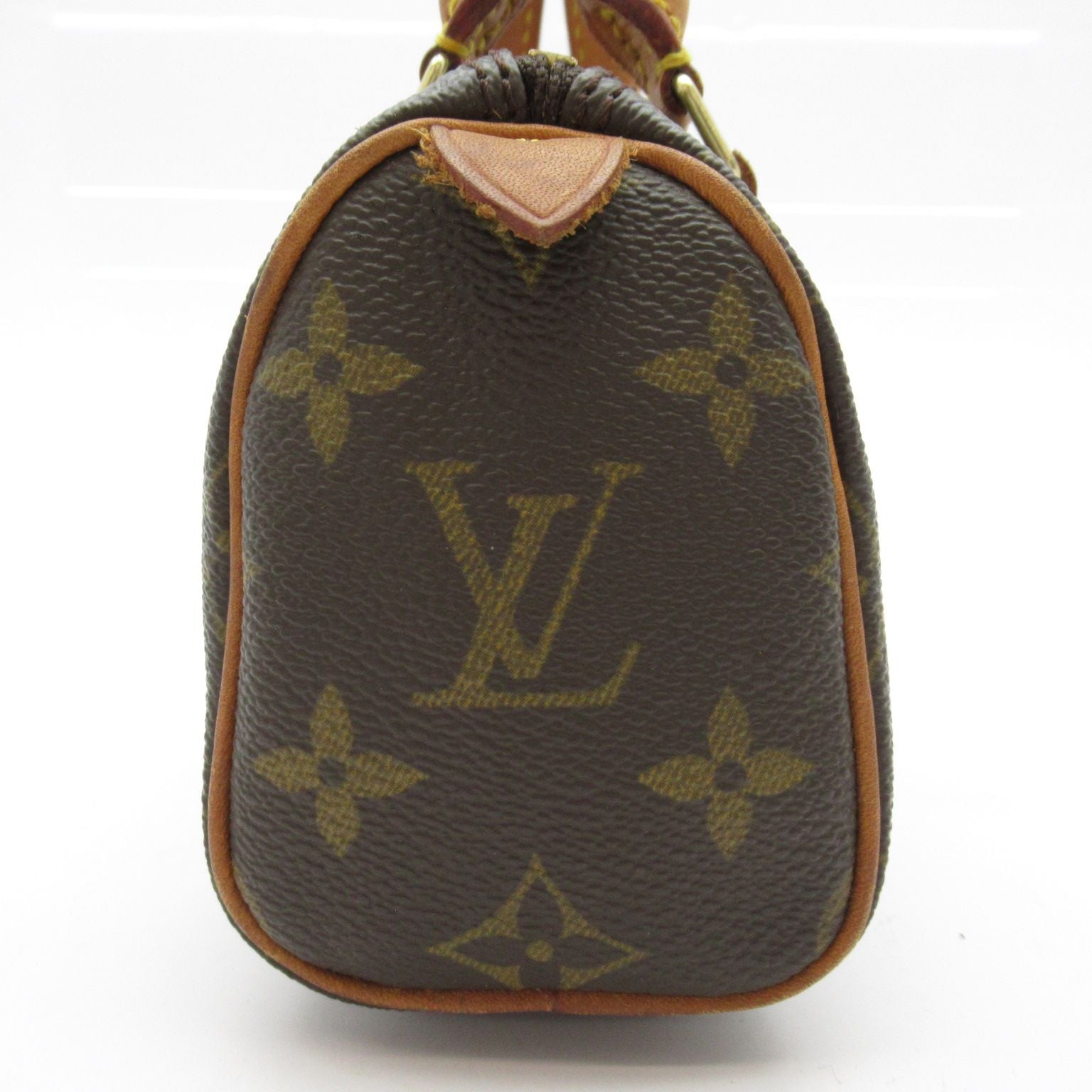 Louis Vuitton Mini Speedy Monogram Handbag Brown — view 3