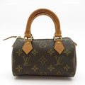 Louis Vuitton Mini Speedy Monogram Handbag Brown